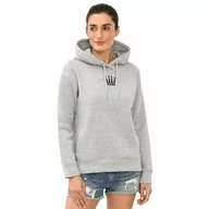 Bluzy sportowe damskie - Spooks Bluza damska z kapturem LUHNA SS22 - grey - miniaturka - grafika 1