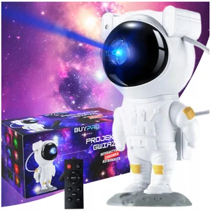 Projektor Gwiazd Astronauta Galaktyki Lampka Nocna dla Dzieci Rzutnik/BuyPro - Lampy stojące - miniaturka - grafika 1
