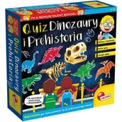 Gry planszowe - Lisciani Giochi Lisciani, Mały Geniusz, Quiz - Dinozaury I Człowiek Pierwotny - miniaturka - grafika 1