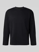 Koszulki męskie - Bluzka z długim rękawem o luźnym kroju z mieszanki bawełny model ‘LOOSEOSCAR’ - miniaturka - grafika 1