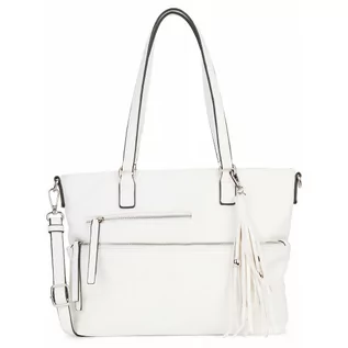 Torebki damskie - Tamaris Tamaris Adele Torba shopper 24 cm white 30476-300 - grafika 1