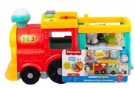 Zabawki interaktywne dla dzieci - Fisher Price Edukacyjny pociąg ze zwierzątkami - miniaturka - grafika 1