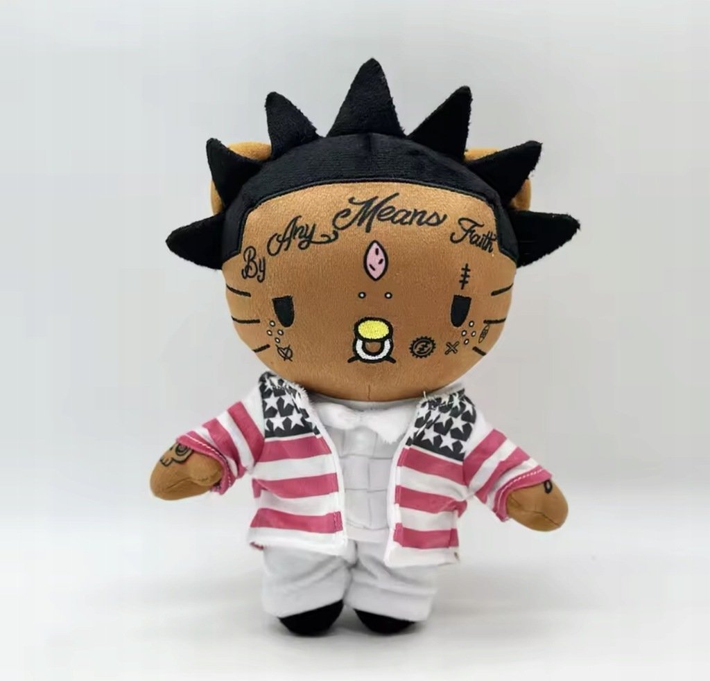 Pluszak Lil Uzi Vert Hello Kitty przytulanka maskotka Pink Tape rap prezent