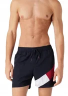 Kąpielówki męskie - TOMMY HILFIGER SPODENKI KĄPIELOWE GRANATOWE XL J5B - miniaturka - grafika 1
