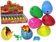 Figurki dla dzieci - Wykluwające się Magiczne Jajko Dinozaura Rosnące 4 cm Kolory - miniaturka - grafika 1