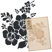 Szablony malarskie - Szablon Malarski roślinny kwiat / 65x95cm / Kwiaty - miniaturka - grafika 1