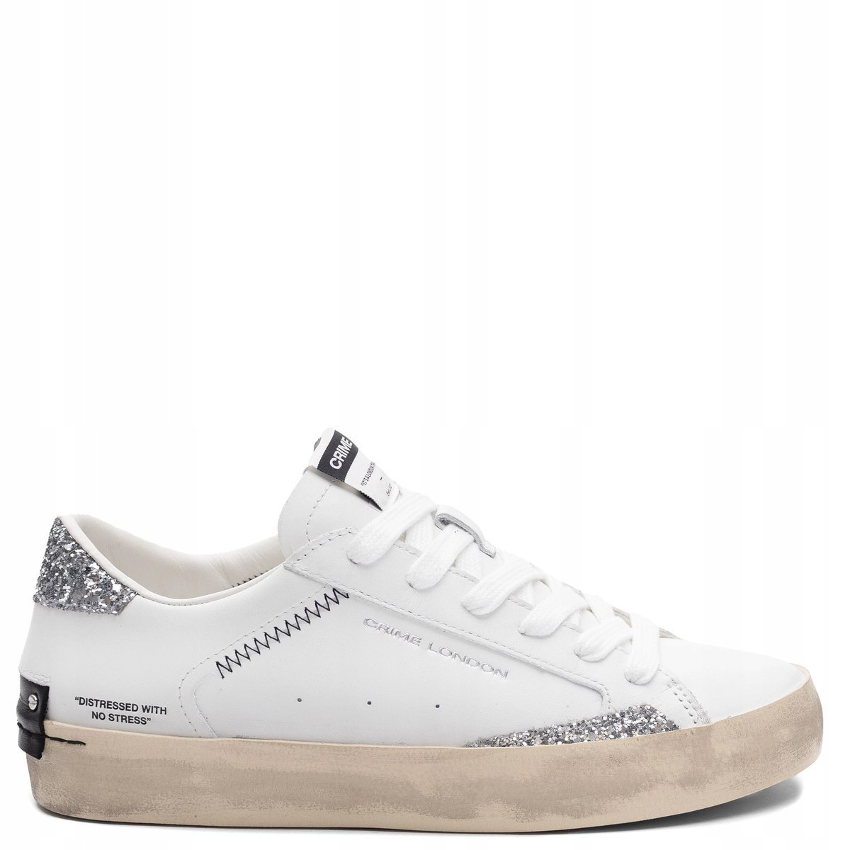 Crime London Skórzane Sneakersy Damskie Białe 29000PP8.10 r.39