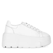 Sneakersy damskie - Sneakersy Badura CASI-01W1 Biały - miniaturka - grafika 1