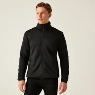 Bluzy męskie - Regatta Polar męski rozsuwany Branleigh Czarny, Rozmiar: 5XL - miniaturka - grafika 1
