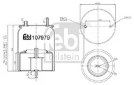 Wahacze - febi bilstein 107979 mieszek ze stalowymi kolbami i drążkiem tłokowym, 1 sztuka - miniaturka - grafika 1