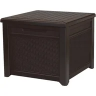 Stoły ogrodowe - KETER Stolik skrzynia ogrodowa Cube Rattan Brązowy 208l KET237779 - miniaturka - grafika 1