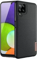 Etui i futerały do telefonów - Dux Ducis Fino etui pokrowiec pokryty nylonowym materiałem Samsung Galaxy A22 4G czarny - miniaturka - grafika 1