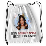 Plecaki worki - Plecak Dla Bianki Sportowy Szkolny Worek Torba z Nadrukiem ze Zdjęciem - miniaturka - grafika 1