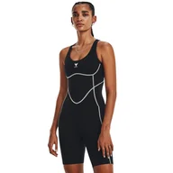Koszulki sportowe damskie - Damski kombinezon treningowy Under Armour Project Rock Bodysuit - czarne - UNDER ARMOUR - miniaturka - grafika 1