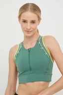 Koszulki sportowe damskie - New Balance top do biegania Impact AT kolor zielony - miniaturka - grafika 1