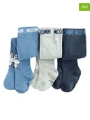 Rajstopy dziecięce - COOL CLUB Rajstopy (3 pary) w kolorze niebieskim, granatowym i szarym - miniaturka - grafika 1