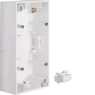 Gniazdka elektryczne - Hager Polo S.1 Puszka natynkowa podwójna biały połysk 10428989 10428989 - miniaturka - grafika 1