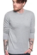 Swetry męskie - Męski Sweter Wrangler Crew Knit Mid Grey Mel W8A0Pdx37-Xl - miniaturka - grafika 1