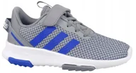 Buty dla dziewczynek - Buty dziecięce Sportowe na rzep szare Adidas FZ0064 r. 34 - miniaturka - grafika 1
