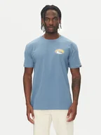 Koszulki męskie - Quiksilver T-Shirt Ev Flower Chaos Ss EQYZT08050 Niebieski Regular Fit - miniaturka - grafika 1