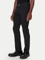Spodnie męskie - KARL LAGERFELD Spodnie materiałowe 265840 554815 Czarny Regular Fit - miniaturka - grafika 1