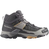 Buty trekkingowe damskie - Buty damskie Salomon X Ultra 5 Mid Gore-Tex Rozmiar butów (UE): 42 2/3 / Kolor: szary - miniaturka - grafika 1