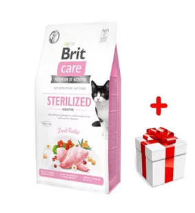 BRIT Care Cat  Grain-Free Sterilised Sensitive 2kg + niespodzianka dla kota GRATIS! - Sucha karma dla kotów - miniaturka - grafika 1