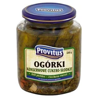 Pasztet i przetwory mięsne - Ogórki konserwowe Cukero-słodkie Provitus 640G - miniaturka - grafika 1