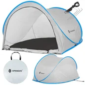 Namioty - Namiot samorozkładający się pop up 200x120x110 cm szaro-niebieski - miniaturka - grafika 1