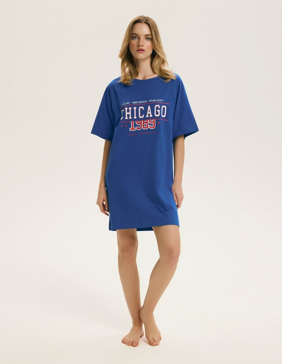 Koszula nocna Kellie Bloovii niebieski L