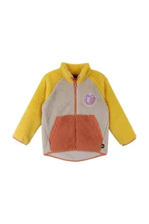 Bluzy dla dziewczynek - Reima bluza dziecięca Moomin Kramgo kolor żółty gładka - grafika 1