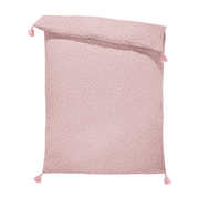 Kołdry i poduszki dla dzieci - Kołderka Double bamboo - Kamyczki róż M - 100x140 cm - miniaturka - grafika 1