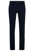 Spodenki męskie - BOSS Męskie spodnie chinosy, slim fit, z elastycznej bawełny twill, Dark Blue404, 31W / 32L - miniaturka - grafika 1