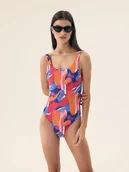 Stroje kąpielowe - Strój kąpielowy jednoczęściowy Jamaica Bloovii kolorowa abstrakcja M - miniaturka - grafika 1