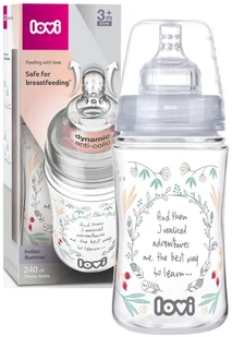 LOVI BUTELKA INDIAN SUMMER 240ml SUPERVENT 3m+ - Butelki dla niemowląt - miniaturka - grafika 1