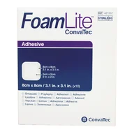 Apteczki i materiały opatrunkowe - Opatr. Foam Lite Convatec 8 x 8 cm przylep - miniaturka - grafika 1