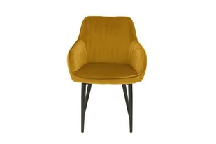 Invicta Interior Krzesło turyn musztardowy żółty 39528 - Krzesła - miniaturka - grafika 1