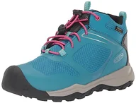 Buty dla chłopców - KEEN Wanduro Mid Wodoodporne, Wędrówki Unisex-Dzieci i Chłopcy, Fjord Niebieski Fuksja Fioletowy, 31 EU - miniaturka - grafika 1