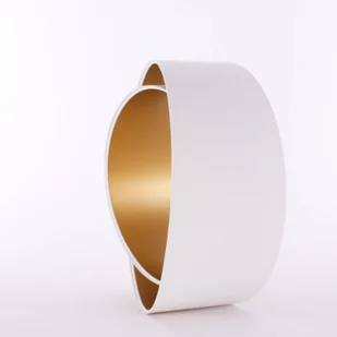 Maco Design Klosz lampy Chloe, Ø 50cm, biały, wewnątrz złoty - Oprawy, klosze i abażury - miniaturka - grafika 4