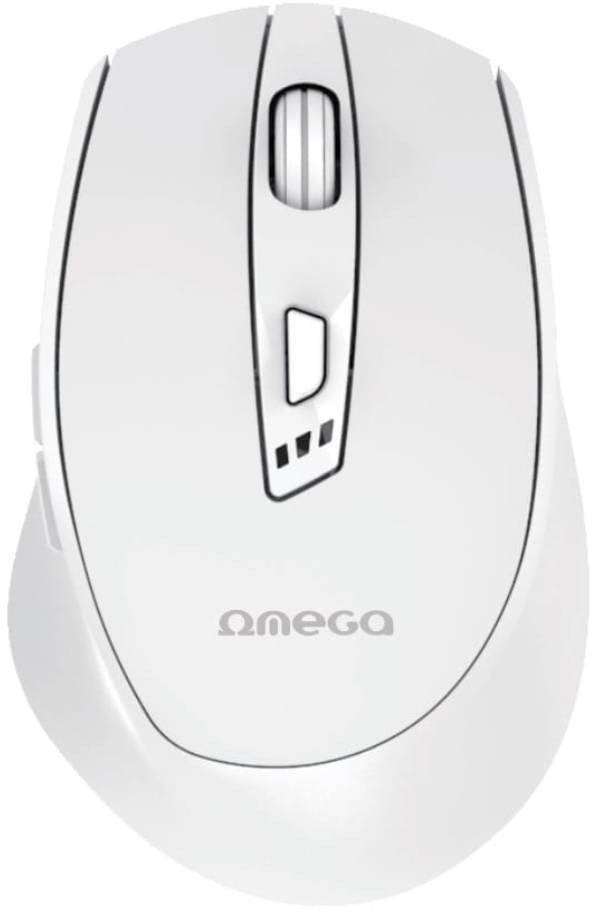 OMEGA MOUSE WIRELESS RECHARGEABLE USB-C WHITE [46036]