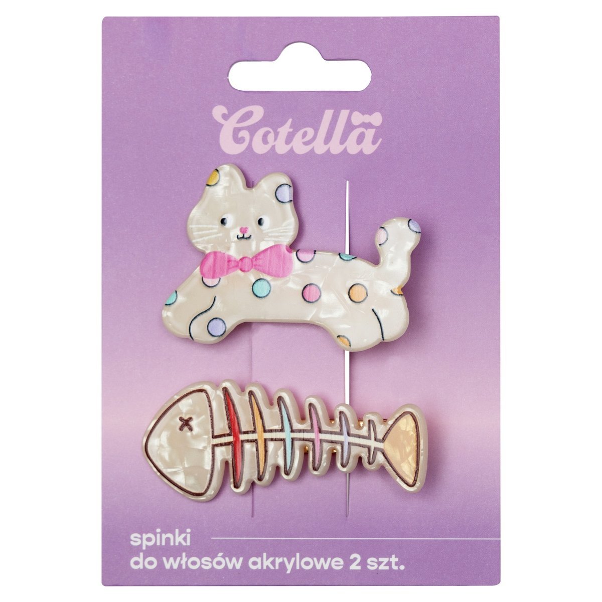 Cotella Spinki do włosów Kitty & Fish – 2 szt.