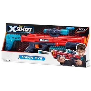ZURU, Wyrzutnia EXCEL HAWK EYE (16 strzałek) - Zabawki militarne - miniaturka - grafika 1