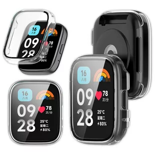 Etui 2w1 + szkło Vanfone do Xiaomi Redmi Watch 3 Active, przezroczyste - Akcesoria do smartwatchy - miniaturka - grafika 1