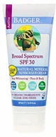 Balsamy i kremy do opalania - Badger Sunscreen Cream 30 Clear Zink Unscented, 87 ml - miniaturka - grafika 1