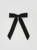 Ozdoby do włosów - Reserved - Spinka do włosów z kokardą - czarny - miniaturka - grafika 1