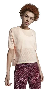 Nike Damska koszulka z krótkim rękawem różowy Crimson Tint/Heather/Reflective Silver S - Koszulki i topy damskie - miniaturka - grafika 1