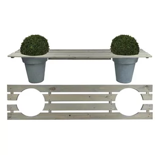 Esschert Design ławka na donice 180 cm NG71 421292 421292 - Ławki ogrodowe - miniaturka - grafika 1
