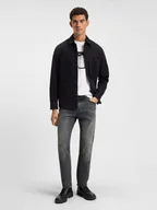 Spodnie męskie - BOSS Orange Dżinsy - Regular fit - w kolorze szarym - miniaturka - grafika 1