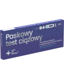 Paskowy test ciążowy, 1 sztuka - Testy ciążowe i diagnostyczne - miniaturka - grafika 1
