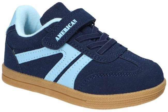 AMERICAN CLUB ES195 LEKKIE ORYGINALNE STYLOWE ADIDASY BUTY DZIECIĘCE NA RZEP WKŁADKA SKÓRZANA N 24